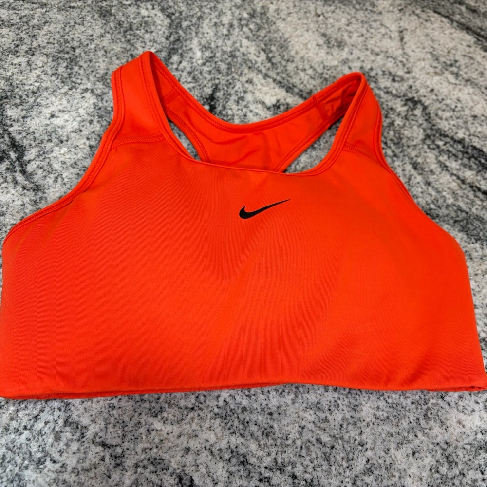 Nike Women's Vibrant Orange Sports Bra SZ small